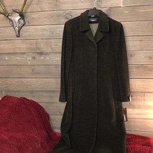 Jones New York-Forest Green, Ankle Length Coat.